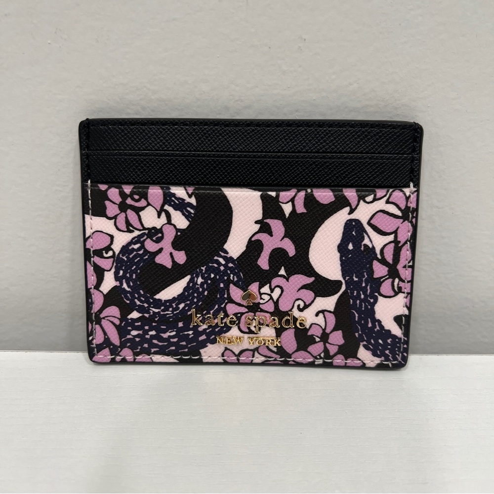 NWT - Kate spade - Snake Garden Small Cardholder